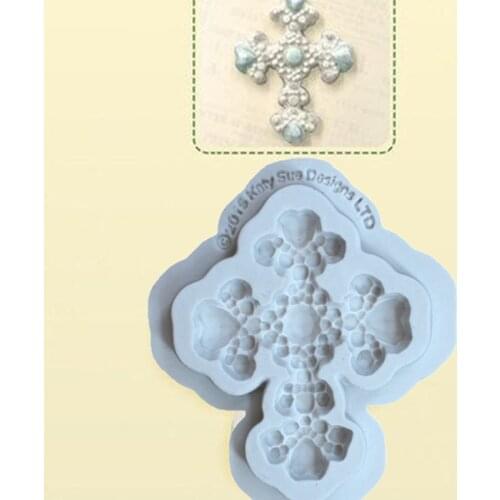 Aouke Cross pattern silicone mold DIY fondant cake mold chocolate fudge tool