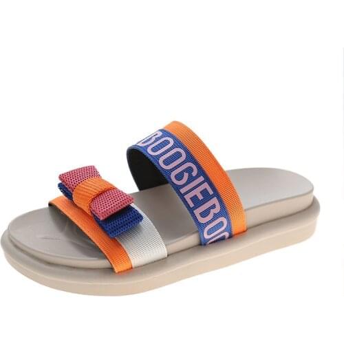 Womens Slippers 2021 Summer Slippers Soft Slides High Top Flat Slipper Shoes Lady Party Low Heel Comfortable Breathable Sandals