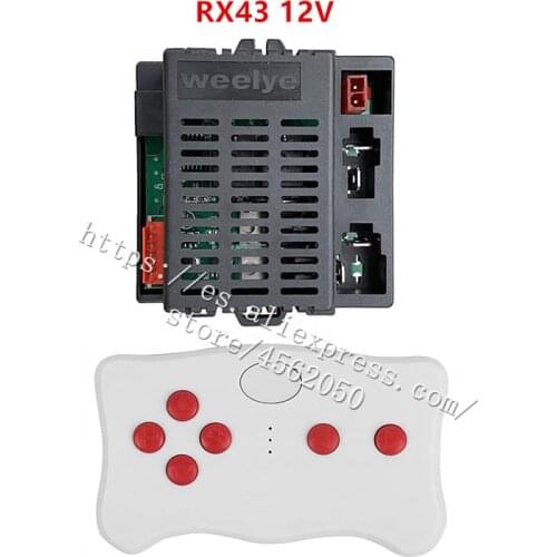 Weelye RX43 12V Childrens Electric Car Riding 2.4G Bluetooth Remote Control and Receiver Controller Parts