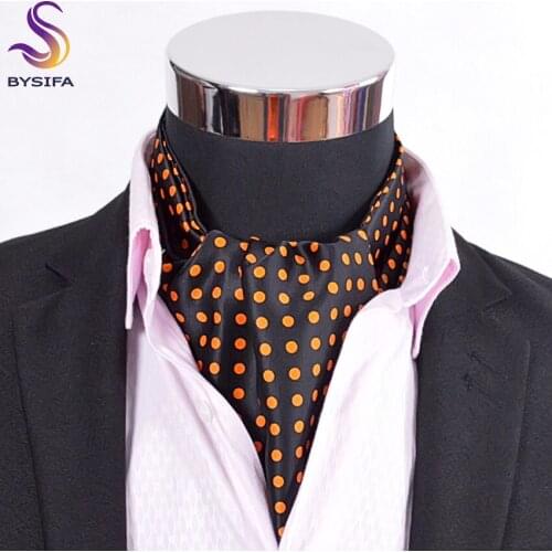 Brand Gold Dot Men Silk Cravat Fashion Apparel Accessories Dot Male Tie All Match CasualSatin Neckwear For Spring Autumn