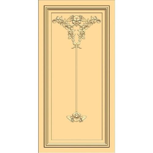 3D STL Model Door for CNC Router 3D Printer Artcam Aspire Bas Relief Home Door Decor