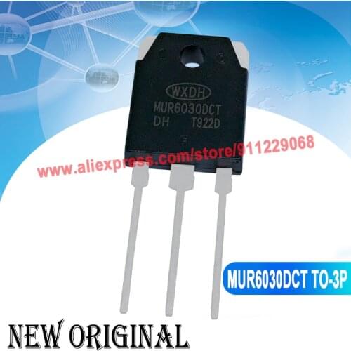 5 Pieces) MUR6030DCT TO-3P 300V 60A / NJW3281G 250V 15A / 2SK3548 900V 10A TO-3P / RJL6020 600V 30A TO-3P