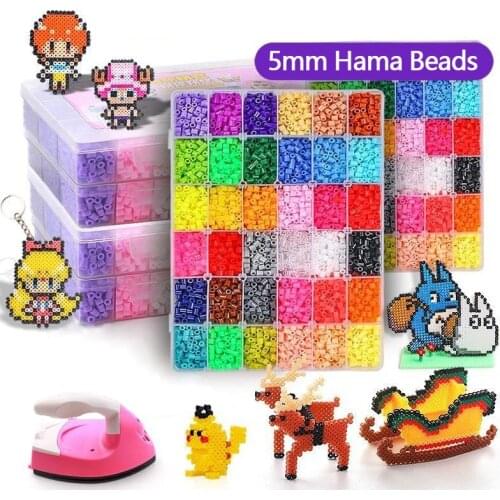 5mm beads 24/48/36Box Set And Tool Hama beads Education Toys Iron beads handmaking Perler Fuse beads diy toy