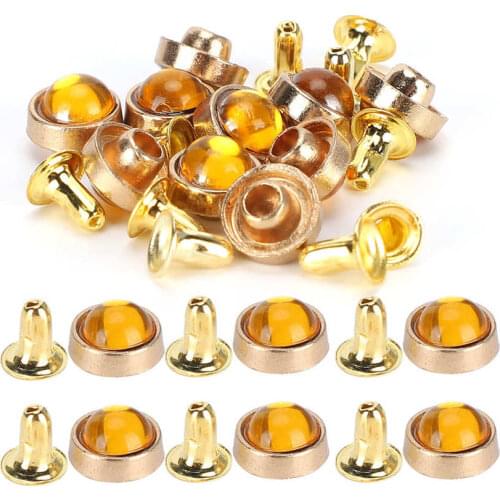 100 Set Color Rivets Zinc Alloy Shoe Clothing Decoration DIY Tool 8mm for Leather Products Decoration