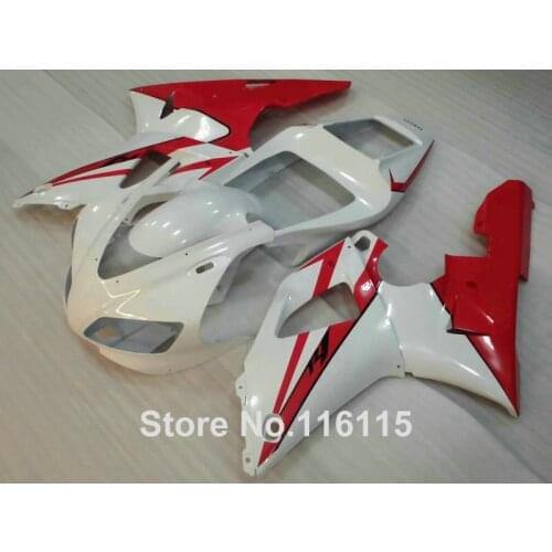 Full injection plastic fairings set for YAMAHA R1 1998 1999 model red white kits YZF R1 98 99 fairing kit 2415