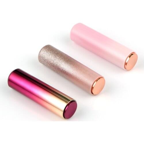 Empty Gradient Lipstick Tubes Round 12.1mm Press Bounce Lip Balm Tube Filling Bottle Plastic Cosmetic Container 20/50pcs