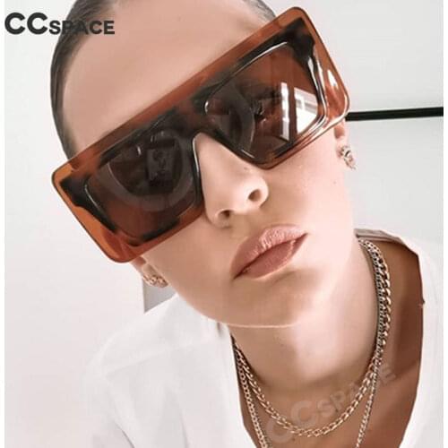 46373 Big Frame Retro Square Sunglasses Men Women Fashion Shades UV400 Vintage Glasses