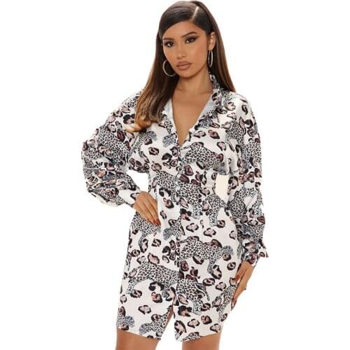 Sukienki Leopard Blouses