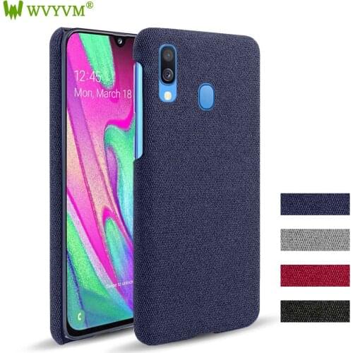 For Samsung Galaxy A20 Case Cloth texture Woven Cover Antiskid Febric Cover for Galaxy a10 a20 A30 A40 A50 A60 A70 Phone Case