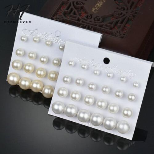 Korean Bohemia Silver Color Simple Imitation Pearl Ball Style Stud Earrings for Women Fashion Jewelry KB300 Amazing Price