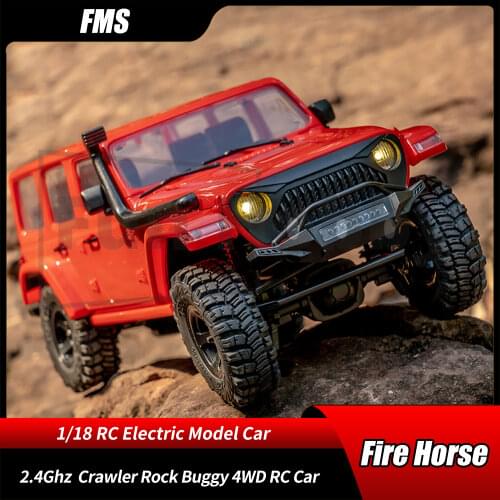 1:18 FMS Fire Horse 2.4Ghz RC Remote Control Car Simulation Crawler Rock Buggy 4WD Electric Professional Off-road Vehicle Model