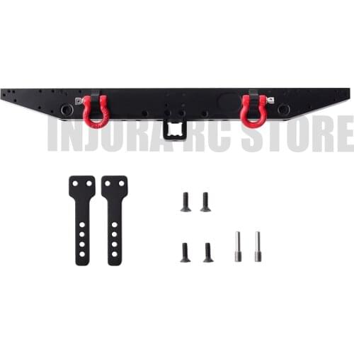 1PCS Metal Rear Bumper with D-rings for 1/10 RC Crawler Car TRAXXAS TRX-4 Upgrade Parts