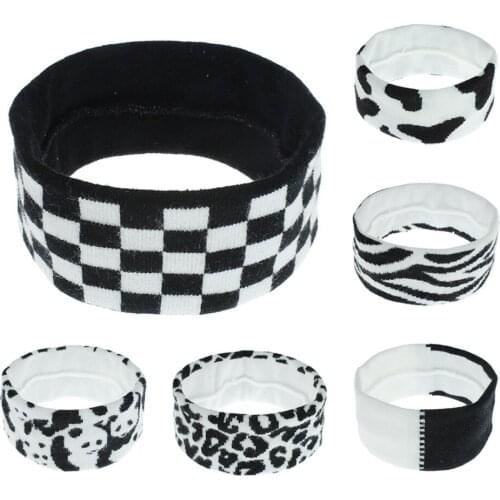 12 PC New Leopard Headbands Knitted Turban Bands Hairbands Head Wrap Adult Yoga Sports Hair Bands Ladies Hair Accessories