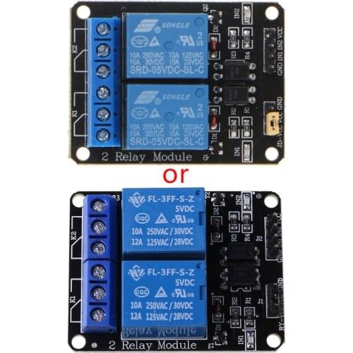 2021 New 2 Channel DC 5V Relay Switch Module For Raspberry Pi ARM AVR DSP