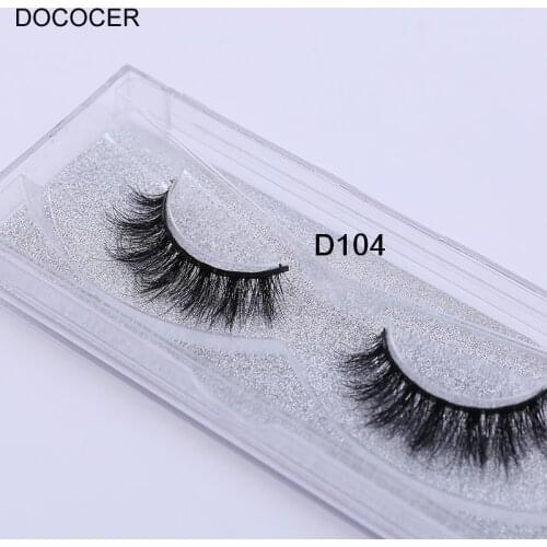 3D Real Mink Lashes Fur False Eyelashes Strip Thick Fake Faux Eye Lashes Makeup Beauty 100% Handmade Glitter Packing D104