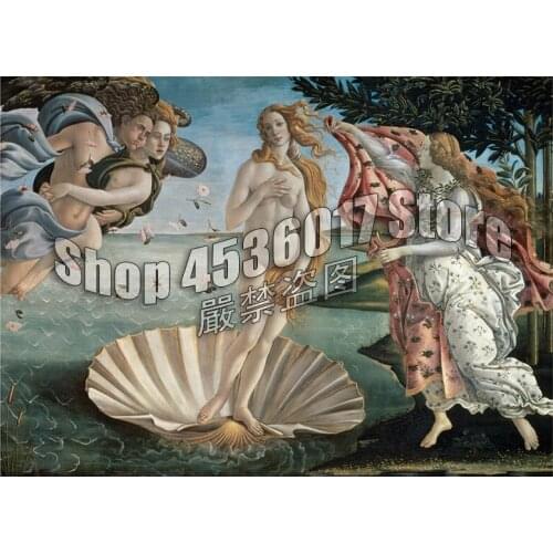Birth of Venus Diamond Painting Cross Stitch Diamond Embroidery 5D Diy Diamond Mosaic Fantasy People Full Rhinestones Gift Art