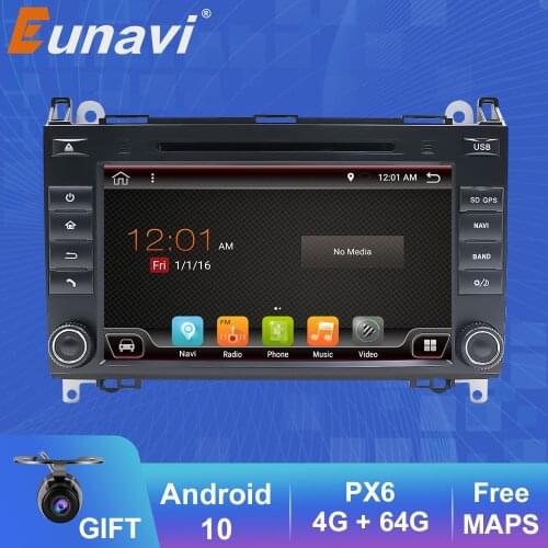 Eunavi 2 din Android10 Car DVD Radio GPS for Mercedes Benz B200 A B Class W169 W245 Viano Vito W639 Sprinter W906 Car Multimedia