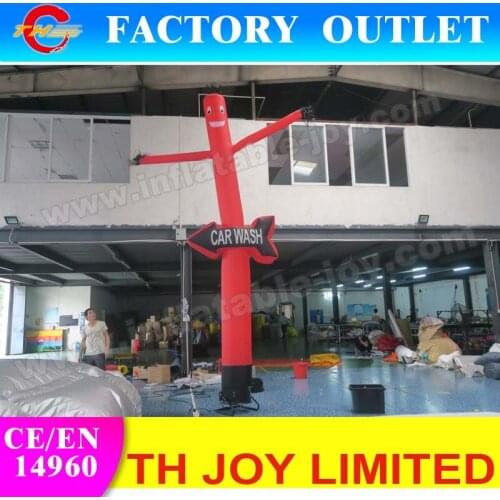 Free air ship to door!4m high air dancer, big inflatable sky dance man, cheap air dancer for sale