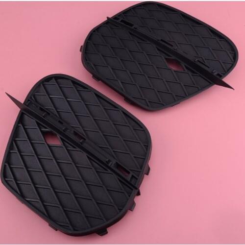 CITALL 51 11 7 222 859 51 11 7 222 860 Front Pair Bumper Lower Grille fit for BMW X5 E70 2011-2013 (Closed Grid)