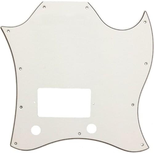 Pleroo Guitar Parts - For Gib Standard SG Full Face Guitar Pickguard Route Bridge PAF Humbuckers Scratch Plate