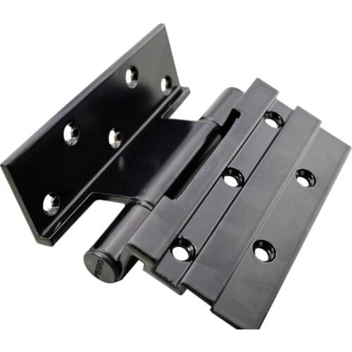 Aluminum alloy Door and Window Hinge Not Rusty and Dark Rotating Shaft Folding Flat Open Door Hinges 2pcs