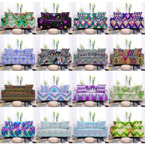 Dazzling Stripe Elastic Couch Cover Modern Sofa Cover Stretch Sofa Slipcover Sectional for Living Room