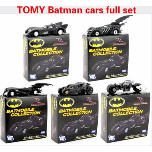 TOMY Tomica Alloy Car Toys Limited Collection the Batmobile Car Model Batman Chariot Set Cartoon Metal Diecast Toy Gift for Boys