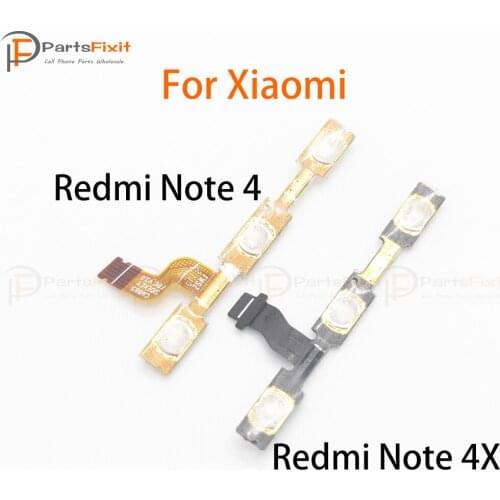 Power Volume Button Flex for Xiaomi Redmi Note 4 4X Switch On Off Button Flex Power+Volume Buttons Up Down Connector Flex Cable