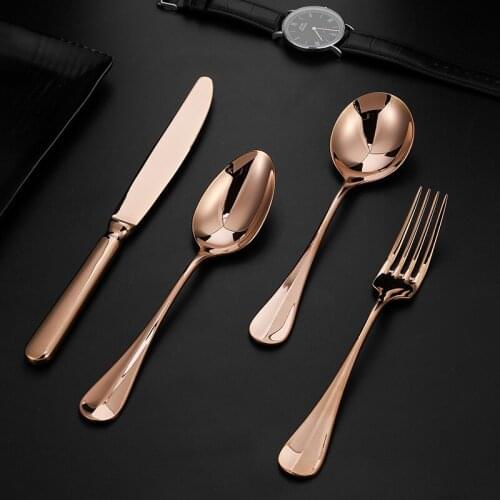 New popular household kitchen Fork Spoon Set household products stainless steel knife fork spoon spoon and fork set