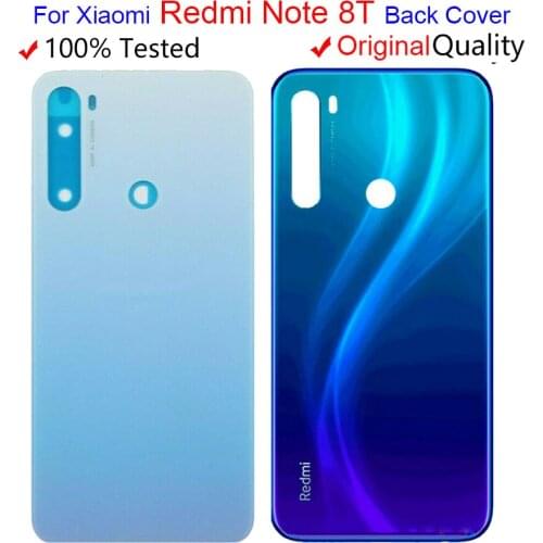 Original For Xiaomi Redmi Note 8t Battery Cover Back Glass Panel Rear Door Housing Case For Redmi Note 8t Back Battery Cover