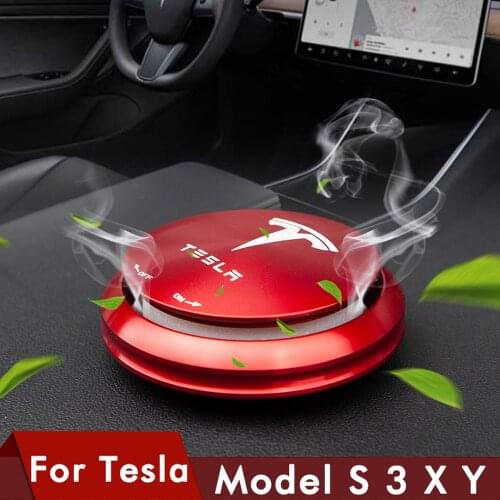 5 Colors Car air freshener For Tesla Model 3 X S Y car accessories interior Aromatherapy Solid Car Perfume Aluminum 2016-2020