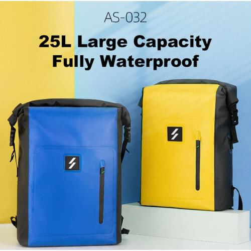 ROCKBROS Waterproof Sport Bag 25L Beach Bag Swimming PVC Travel Bag Sandproof Roll Top Backpack Men Bicycle Dirtproof Dry Bag