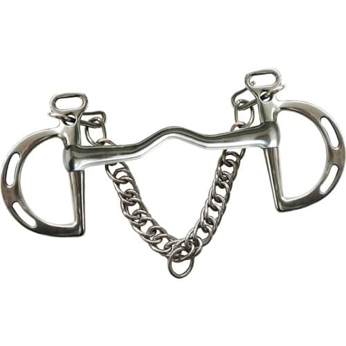 Mouth Pelham Bit Wide Port Weymouth Bit Western Snaffle Horse Bit Harness