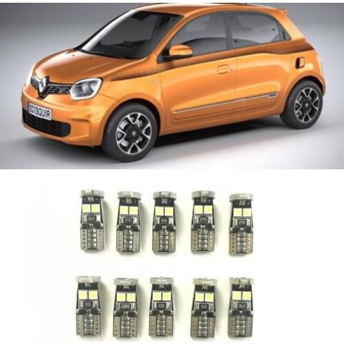 Canbus w5w Led interior lights For renault twingo vel satis wind zoe talisman thalia trafic