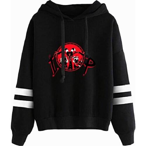 Helluva Boss Parallel Bars Hoodie Sweatshirts Casual Spring Autumn HoodiesLetter Hoodies Young Peaple Pullovers