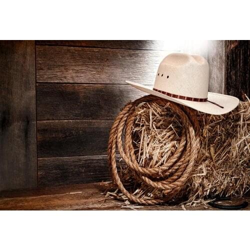 Farmland straw hat photo background vinyl farmer retro photography backdrop for photo shot studio video props fotografia LV-1634