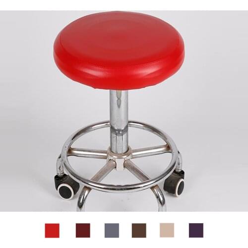 Waterproof Bar Stool Cushions Covers Round Elastic Seat Slipcover Stool Covers, Also for Beauty Salon Suppplies