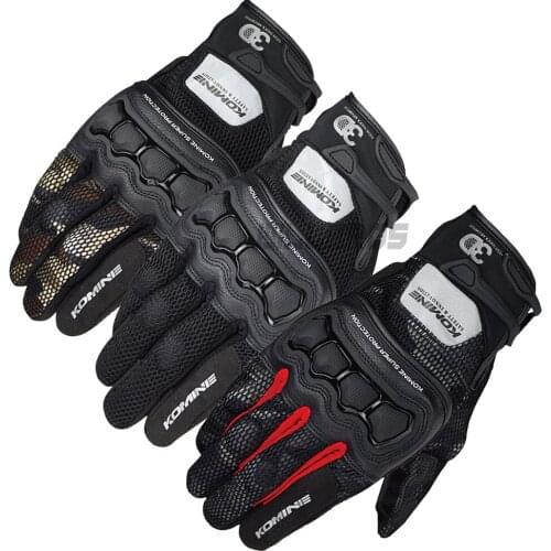 High Quality Komine GK-215 Summer 3D Mesh Protective Gloves Motorcycle Bike Riding GK 215 Glove