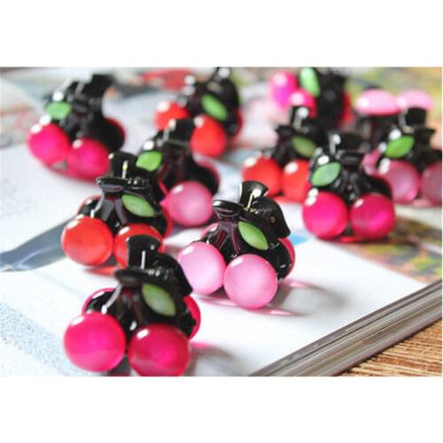 Lovely Cherry Shape Barrette Mini Hairpin Clips Acrylic Hair Claw Pearl Hair Claws For Women Gift