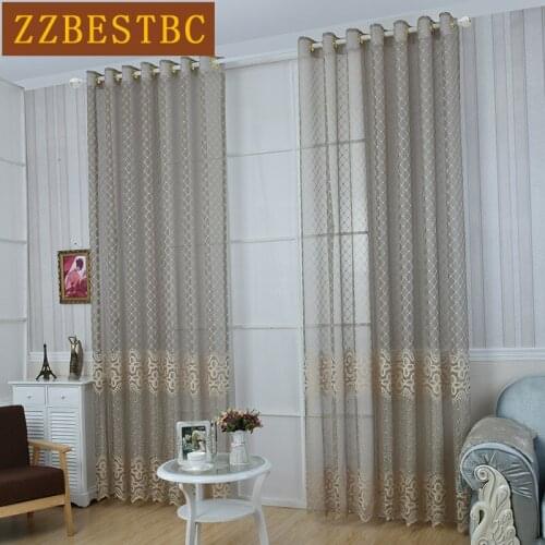 Custom Made European luxury tulle curtains for Living Room Upscale lace Voile Curtain for Bedroom Window curtain kitchen/Hotel