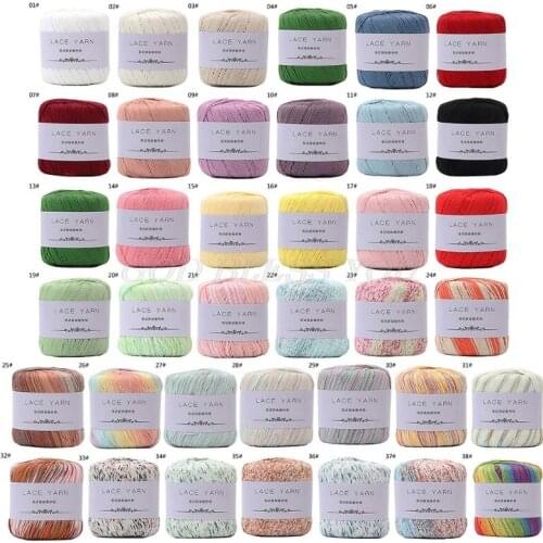 1 Bundle 10 Strands Acrylic Hand Knitting Yarn Lace Crochet Thread Cord DIY Embroidery Needle Sewing Accessory Drop Shipping
