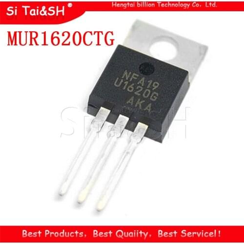 10PCS MUR1620CTG TO220 MUR1620CT TO-220 MUR1620 1620CTG new and original IC