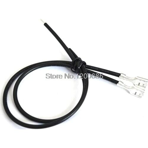 4.8 28CM 18AWG Switch plugs FASTON 187 (4.8mm) terminals plugs Female Power Cable 20 piece 0.75MM2 wire
