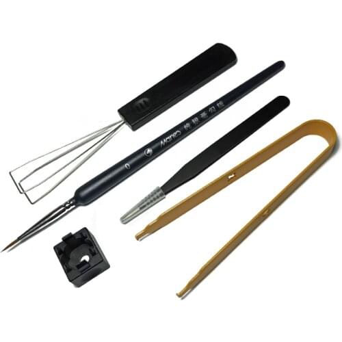 H7JA 5pcs Keyboard Lube Station Keycap Puller Remover Mechanical Keyboard Key Switch Stem Holder for Gateron Kailh MX Switch