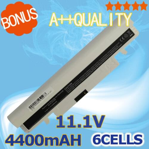 4400mAH white Laptop Battery for SamSung N145P N150 N250 AA-PB2VC6W/B AA-PL2VC6B AA-PL2VC6B/E AA-PL2VC6W AA-PL2VC6W/E