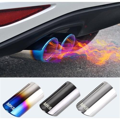1Pcs/Set Car Accessories For Volkswagen VW MK6 MK7 Scirocco golf 6 golf 7 JETTA Auto Car Exhaust Tip Muffler Pipe Covers