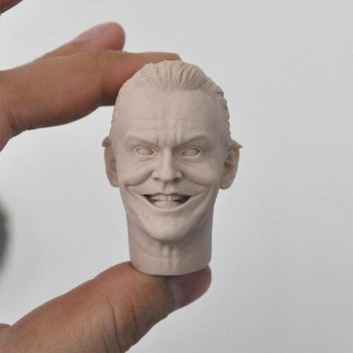 Blank 1/6 Scale The Joker Jack Nicholson Head Sculpt Unpainted Fit 12" Figure
