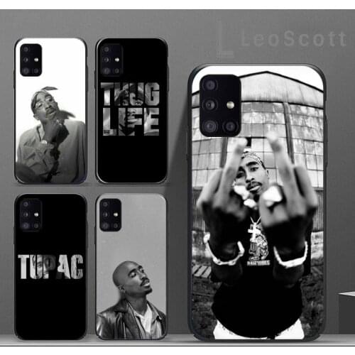 Tupac 2Pac Amaru Shakur Phone Case For Samsung A40 A50 A51 A71 A20E A20S S8 S9 S10 S20 Plus note 20 ultra 4G 5G