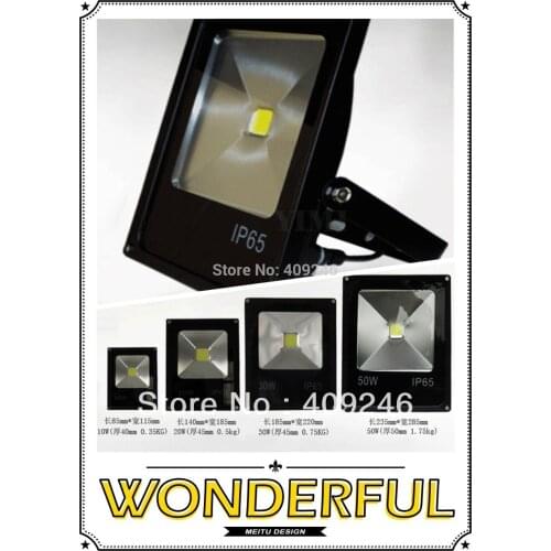 Black 20PCS/LOT NEW Epistar chip 10W 20W 30W 50Watt Thin Led Flood Washer Lighting Lamp IP65 CE&RoSH AC85-265V RED GREEN BLUE