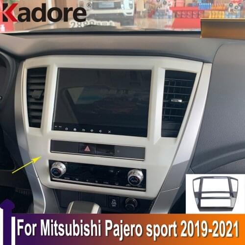 For Mitsubishi Pajero sport /Montero sport /Shogun sport 2019-2021 Center Control Navigation Decorative Cover Trim Accessories